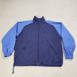 VTG Polo Sport Ralph Lauren Jacket Mens Large Blue 90s Windbreaker Full Zip